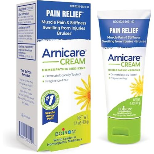 Boiron Arnicare Cream, Homeopathic Medicine for Pain Relief, 1.3 Ounce (Pack of 1)