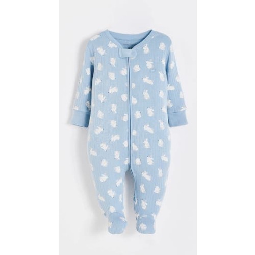 Hoppers Zip Footed Pajama for Infant, 3M