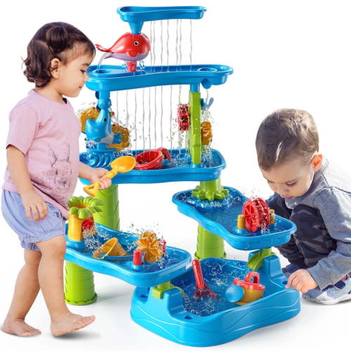 Dinosaur Planet Kids Sand and Water Table, Sensory Activity Play Table, Outdoor Beach Toys