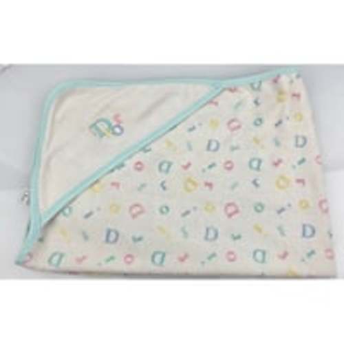 Baby Dior Vintage Hooded Blanket Towel Pastel Logo Monogram Letter Bath Beach