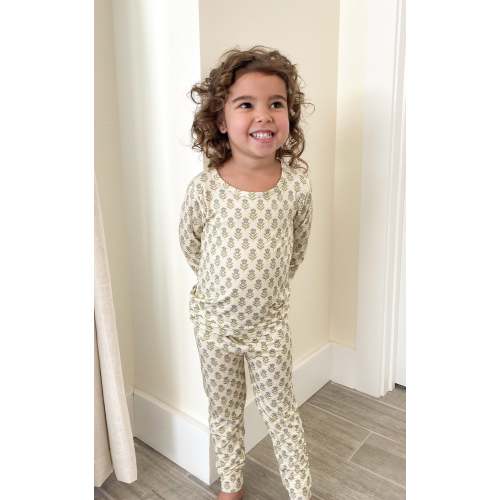 Toddler Bamboo PJ’S (Willow Garden) – Luli & Sage – Bamboo Pajamas for Moms & Littles