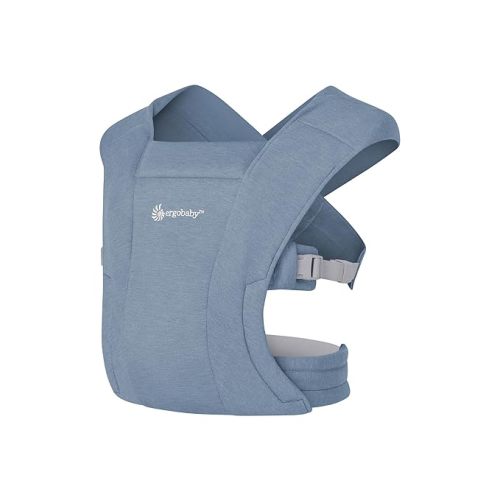 Ergobaby Embrace Newborn Baby Carrier for Infants 0-12 Months (7-25 lbs) - Ergonomic 2-Position Infant Carrier with Head and Neck Support, Hip-Healthy Positioning - Oxford Blue