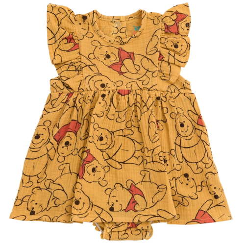Disney Winnie the Pooh Newborn Baby Girls Romper Orange Newborn