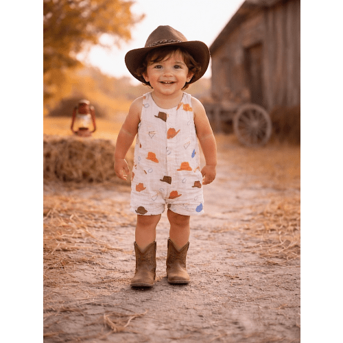 Western / Muslin Shortie Romper