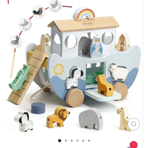Wooden Noah's Ark Toy for Montessori Learning - Joyreal