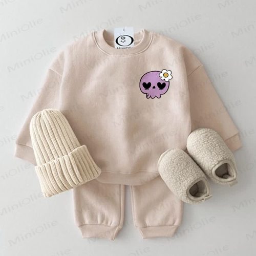 Baby Skull Flower 2-piece Set