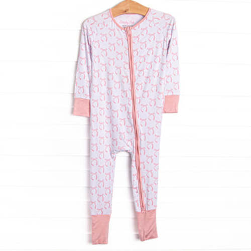 Brooklyn Bows Bamboo Zippy Pajama, Pink – Stitchy Fish