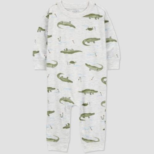 Carter's Just One You®️ Baby Boys' Alligator Top & Bottom Set - Gray