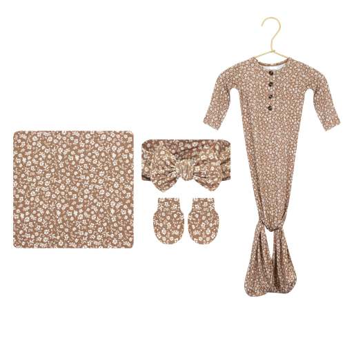 Eden Newborn Headband Bundle + Knotted Gown