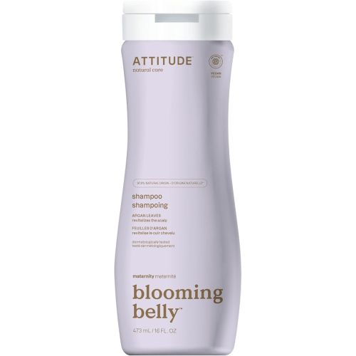 ATTITUDE Pregnancy Shampoo, EWG Verified, Dermatologically Tested, Plant and Mineral-Based, Vegan Maternity Products, Argan Leaf Extract, 16 Fl Oz