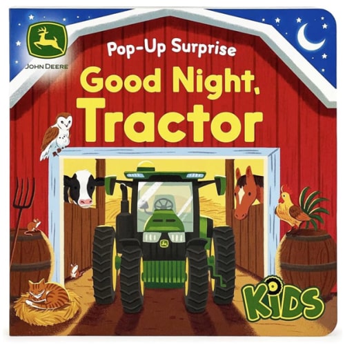 John Deere Kids Good Night Tractor on the Farm: Deluxe Lift-a-Flap & Pop-Up Surprise Board Book, Ages 2-6
