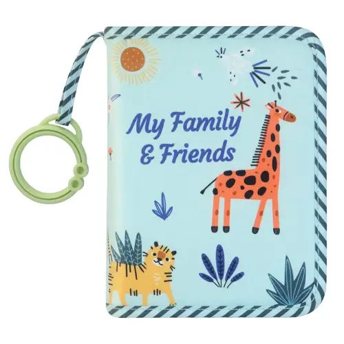 Boczif Baby Photo Album, Baby Memory Book Holds 4X6" Pictures, Soft Photo Cloth Book with Milestone Cards, Gift Set for Newborn Toddler & Kids(Blue)