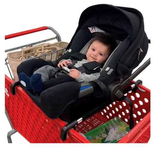 Totes Babies - Car Seat Carrier for Shopping Carts, Allows Babies, Newborns, Infants and Toddlers to Stay Snug or Sleeping in Car Seat While Parents Shop, As Seen on Shark Tank