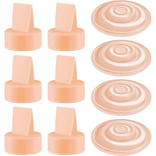 Maymom Pump Parts Compatible with Spectra S1 Spectra S2 Syngergy Gold Replace Spectra Duckbill Valve Not Original Spectra S2 Replacement Pump Parts (10 Piece Orange)