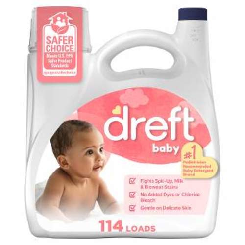Dreft Baby Laundry Detergent | Newborn & Active Baby Liquid Detergent