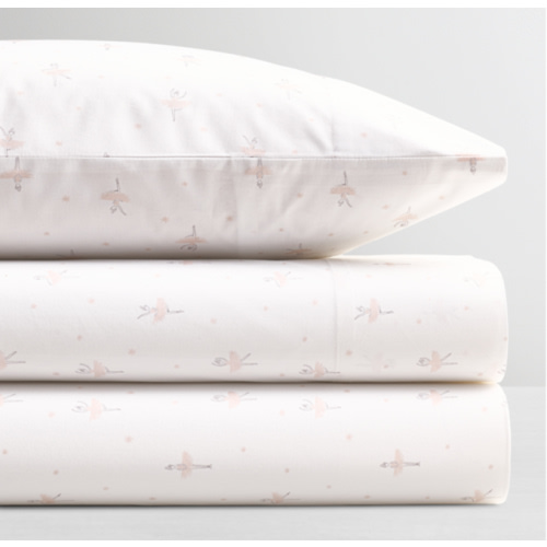 Ballerina Organic Cotton Crib Sheet | RH Baby & Child