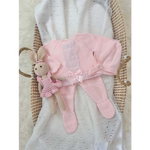 Fidelia Knitted Set - Pink – TheBabyHood