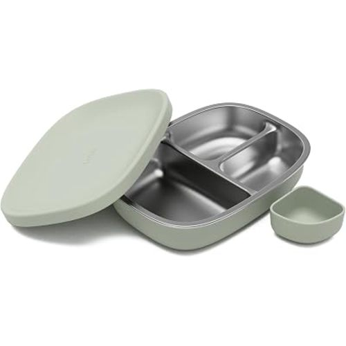 Lalo Bento Box, Non-Toxic Stainless Steel and Silicone, Dishwasher Safe