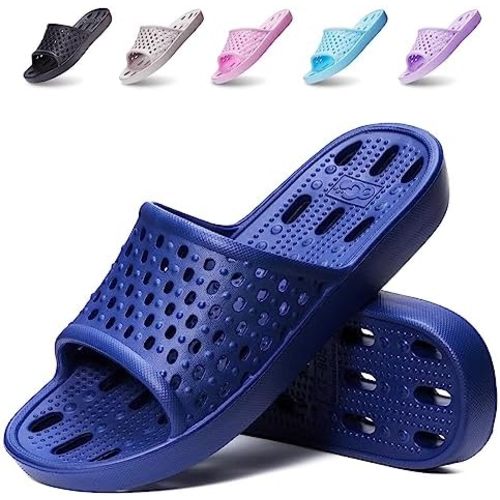 Xomiboe Shower Shoes Men Quick Drying Women Shower Sandals Non-Slip Comfortable House Slippers Bathroom Hotel Flip Flops Slides With Students Gym