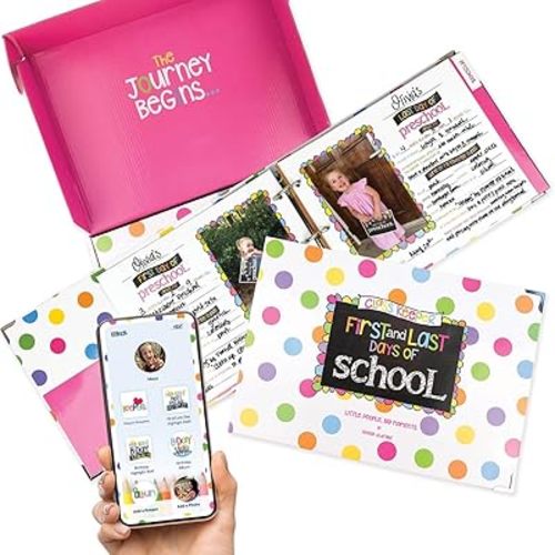 Class Keeper School Memory Book | Scrapbook Album for Kids - Preschool to College | Keepsake Pocket for Every Grade | Photo Pages for Class Photos & School Pictures | Class Keeper Mobile App