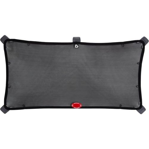 Munchkin Brica Magnetic Stretch-to-Fit Car Window Shades, Black, 1 Pack