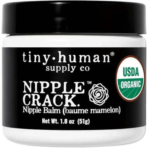 Organic Nipple Cream, Nipple Crack Lanolin Free Nipple Butter, Balm for Breastfeeding Mother, No Need to Wash Off, Safe for Baby and Mama
