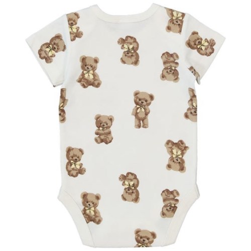 Cream Baby Short Sleeve Cotton Interlock Bodysuit | Best&Less™ Online