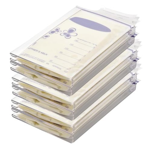 6-Pack Freeze Flat Breast Milk Storage Bag |Breastmilk Freezer Flattener Kit Make Mother's Milk Bags Organizer Even to Save Refrigerator Space | Fit 3 4 5 6oz