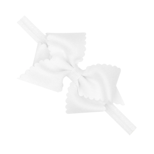 Extra Small Scallop Baby Headband