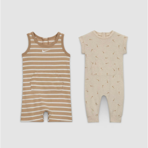Nike Essentials Baby Short Sleeve and Tank 2-Pack Romper Set. Nike.com