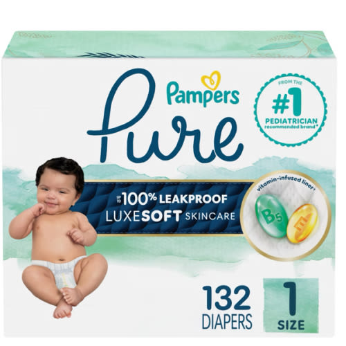 Size 1 - Pampers Pure Protection Diapers - (Select Size and Count)
