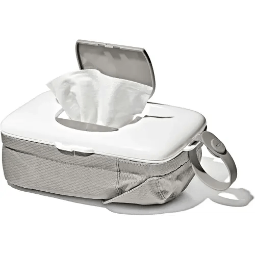 OXO Tot On-The-Go Wipes Dispenser with Diaper Pouch, Gray