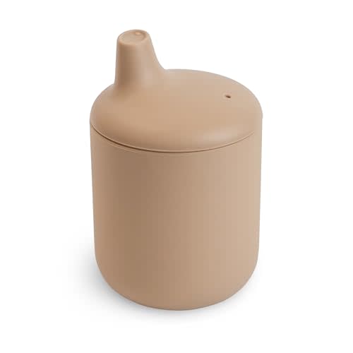 mushie 100% Silicone Baby Sippy Cup | 6 Months+ (Natural)