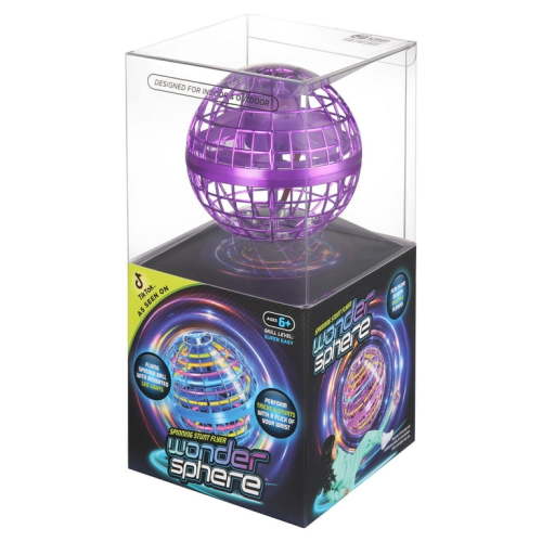 Wonder Sphere Magic Hover Ball- Purple Color- Easy to Fly- RC Helicopter, Ages Group 6 years and older