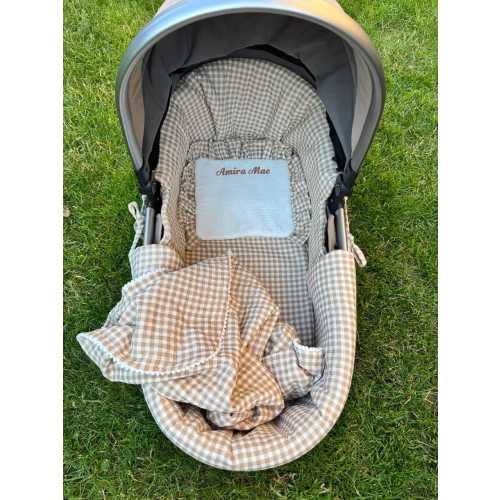 Cover for the stroller basket | Baby Basket Bassinet Sheet | Mini Nursery Bedding | Neutral Crib Sheet | Sheet for the stroller cradle
