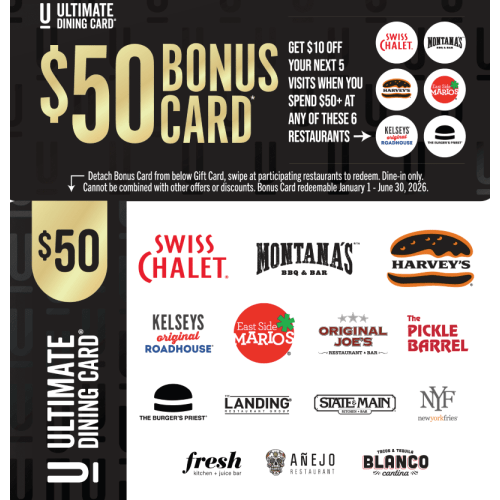 Gift Card | The Ultimate Dining Card