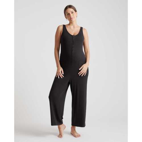 Tencel Rib Maternity & Nursing Jumpsuit