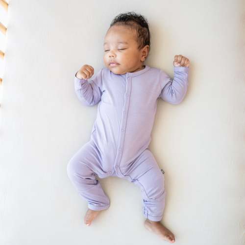 Snap Romper in Taro | Baby and Infant Sleeper | Kyte Baby