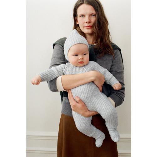 RIBBED KNIT JUMPSUIT - Gray marl | ZARA United States