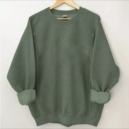 Mama's Plaid Color Nursing Sweatshirt