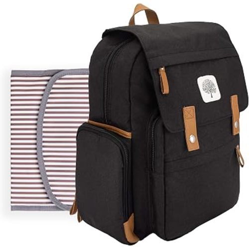 Parker Baby Co. 8-Year Original Birch Diaper Backpack - Black