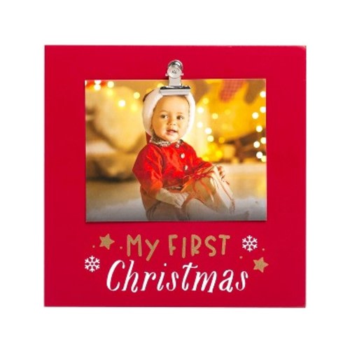 Pearhead My First Christmas Sentiment Frame - 4"x5"