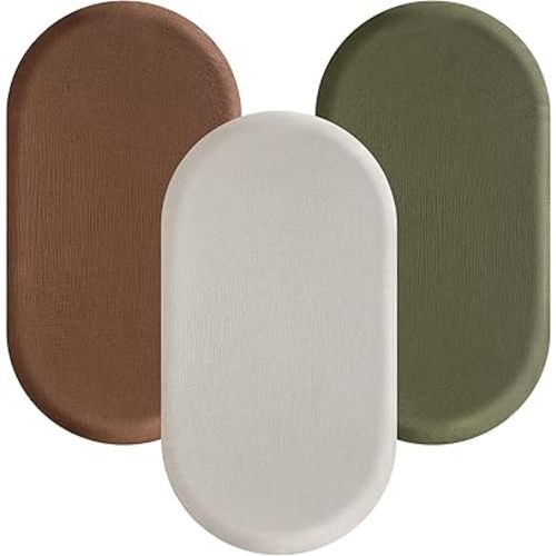 Muslin Bassinet Sheets, 3 Pack Bassinet Mattress Sheets, Soft Breathable Baby Bassinet Sheets for Boy Girls Fit for Baby Bassinets, Cradle, Moses Basket Oval Rectangle Pad/Mattress