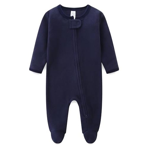Baby Boy Girl Outfit First Christmas Footed Onesie Newborn Long Sleeve Romper Jumpsuit for Fall Winter Clothes
