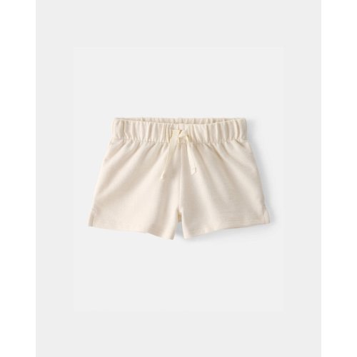 Baby Girl French Terry Shorts - Cream | Carter's