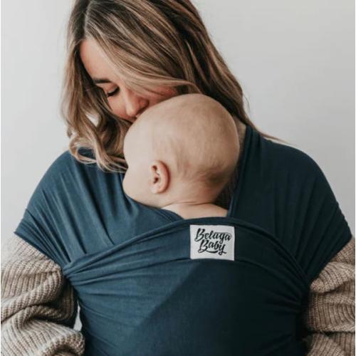 The Saga Beluga Baby Wrap | Ocean Blue Bamboo Baby Carrier - Beluga Baby Carriers