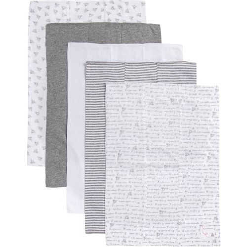 Assorted 5-Pack Organic Cotton Burp Cloths