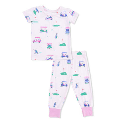 Vintage Golf Carts Pink - Short Sleeve Loungewear Set