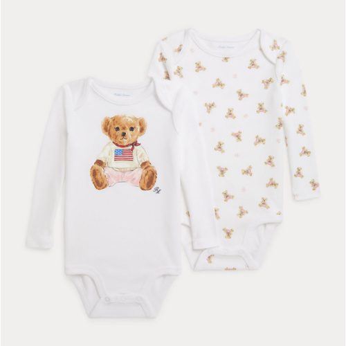 Polo Bear Cotton Bodysuit 2-Pack