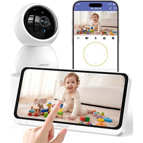 2.4GHz WiFi Baby Monitor, 6.5" Touch Screen, Monitor & App Control